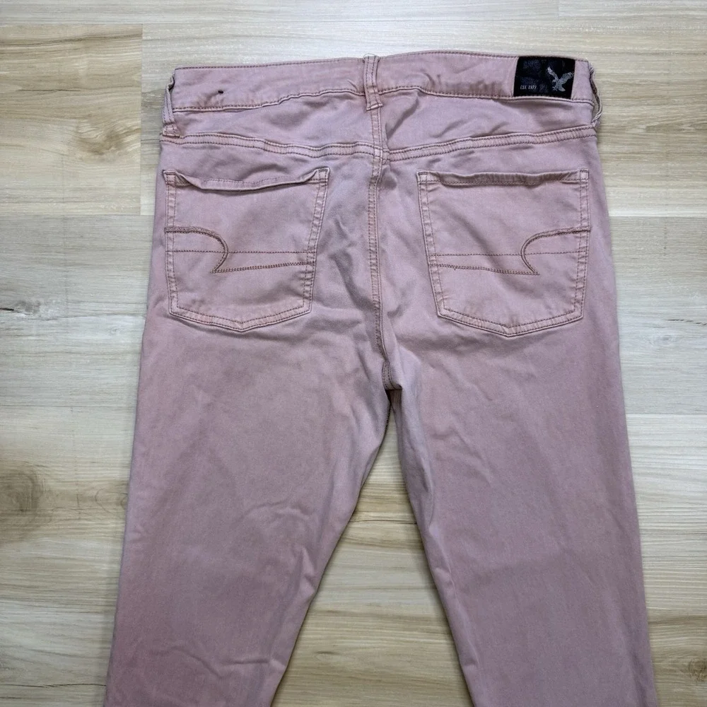 American Eagle Outfitters Women's Pink Jegging Pants Jeans Size 12